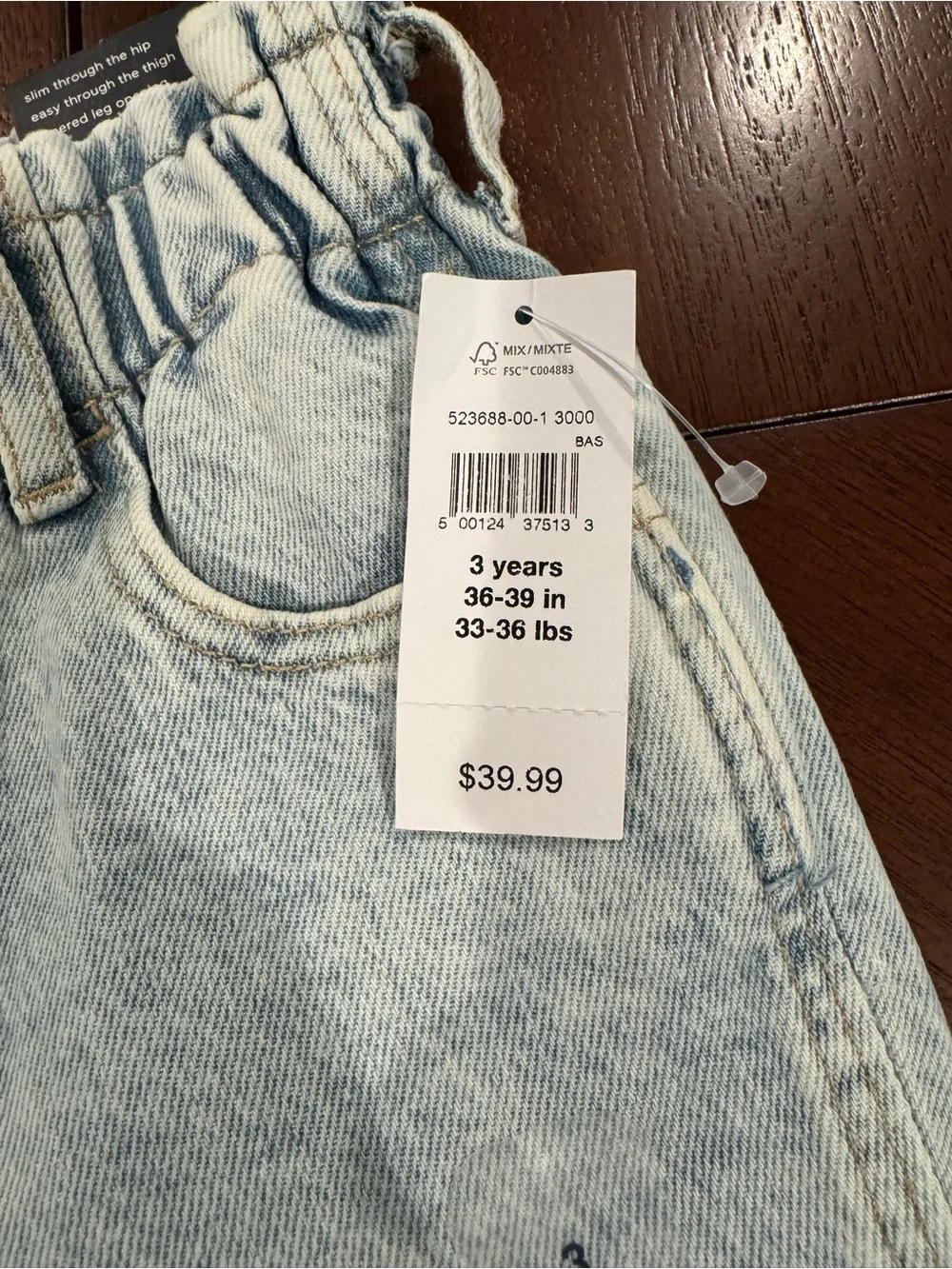 GAP Light Blue Girls' Jeans with Elastic Waist